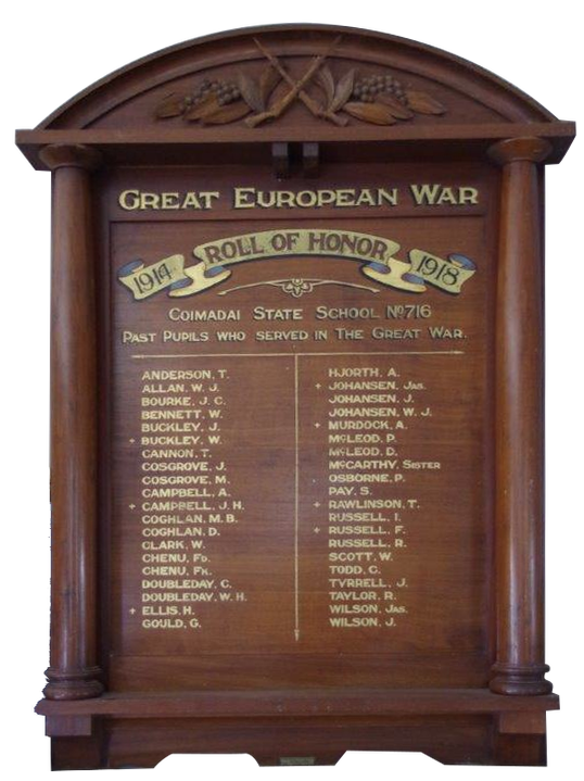 A photograph of the Honour Roll