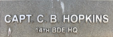 Image of plaque on tree S128 for Clive Hopkins