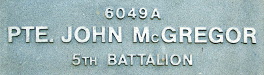 Image of plaque on tree N183 for John McGregor