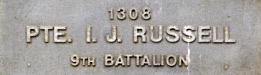 Image of plaque on tree N227 for Ivan Russell